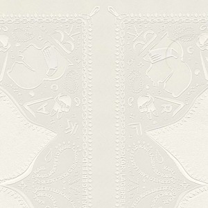 As Creation|Wallpaper Karl Lagerfeld metallic gray ties|Damask 2