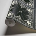 As Creation|Wallpaper black and white bows Karl Lagerfeld|Damask