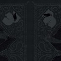 As Creation|Papier Peint noir motifs brodés de Karl Lagerfeld|Papier Peint