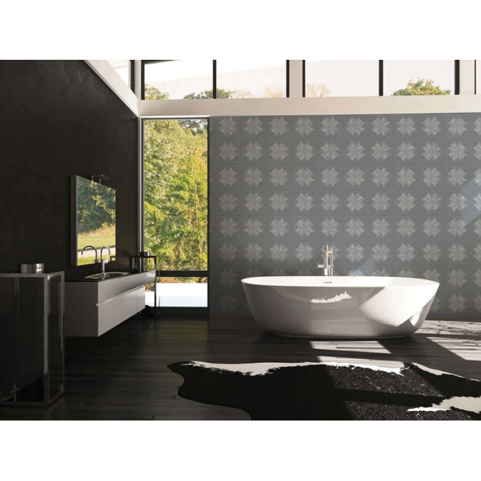 As Creation|Wallpaper Karl Lagerfeld metallic gray ties|Damask