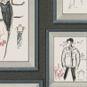 As Creation|Wallpaper fashion sketches Karl Lagerfeld|Figurative