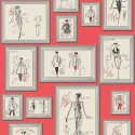 As Creation|Papier Peint croquis encadrés de Karl Lagerfeld|Figuratif
