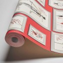 As Creation|Wallpaper framed sketches by Karl Lagerfeld|Figurative