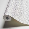 As Creation|Wallpaper gray and white fans with silver outlines|Art Deco
