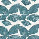 As Creation|Papel Pintado abanicos verdes de Karl Lagerfeld|Art Deco