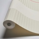 As Creation|Wallpaper Karl Lagerfeld beige and white stripes|Stripes