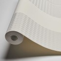 As Creation|Wallpaper wide stripes white and gray Karl Lagerfeld|Stripes