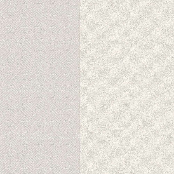 As Creation|Papel Pintado rayas anchas blanco y gris Karl Lagerfeld|Rayas