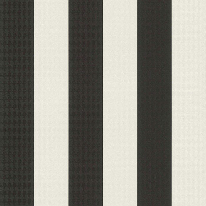 As Creation|Papel Pintado rayas anchas con logo Karl Lagerfeld|Rayas