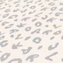 As Creation|Papel Pintado sopa letras Karl Lagerfeld blanco plata|Papel Pintado