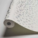 As Creation|Papier Peint mots mêlés Karl Lagerfeld blanc argent|Papier Peint