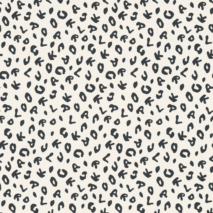 Papel Pintado sopa letras blanco negro Karl Lagerfeld - As Creation Karl Lagerfeld 378562