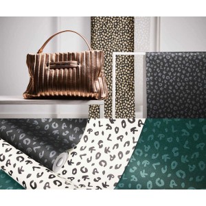 As Creation|Black wallpaper with letters by Karl Lagerfeld|Wallpaper 2
