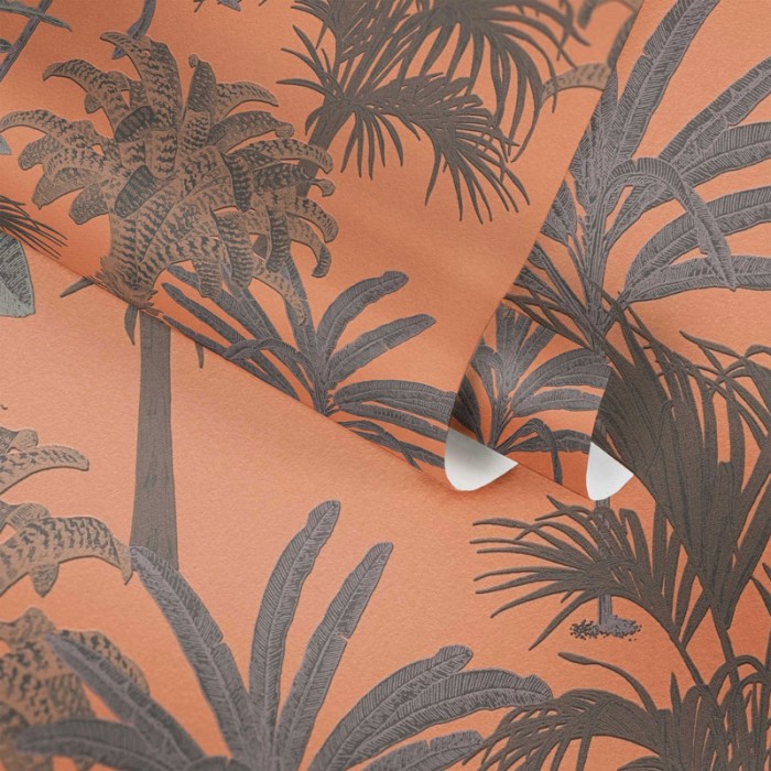 As Creation|Wallpaper colonial style orange embossed tiles|Wallpaper
