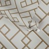 As Creation|Papier Peint labyrinthe géométrique gris métallisé|Papier Peint