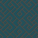 As Creation|Wallpaper metallic green with geometric pattern|Wallpaper