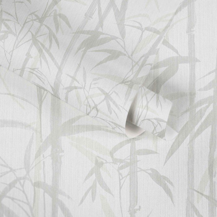 As Creation|Tapete mit floralem Bambusmuster in Beige und Cremefarben|Tapeten