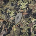 As Creation|Papier Peint plantes et animaux de la jungle vert et noir|Papier Peint