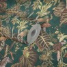 As Creation|Papier Peint animaux et plantes de jungle avec fond vert|Papier Peint