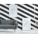 As Creation|Papier Peint effet marbre avec des rayures noir et blanc|Imitation Marbre