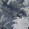Papeldecor|Papel Pintado palmeral azul gris tropical|Papel Pintado