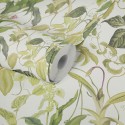Papeldecor|Green climbing floral Wallpaper|Wallpaper