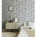 Papeldecor|White and black bamboo Wallpaper|Wallpaper