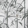 Papeldecor|White and black bamboo Wallpaper|Wallpaper