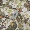 Papeldecor|Wallpaper jungle plants animals white|Wallpaper