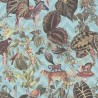 Papeldecor|Floral jungle wallpaper with cheerful animals|Wallpaper