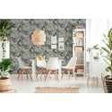 Papeldecor|Tapete fröhlicher Dschungel mit Blumen und Tieren|Tapeten