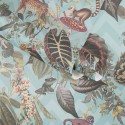 Papeldecor|Floral jungle wallpaper with cheerful animals|Wallpaper