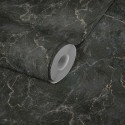 Papeldecor|Tapete schwarzer Marmor mit beigen Aderungen|Tapeten