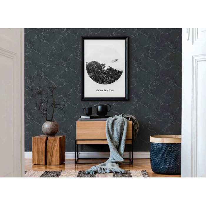 Papeldecor|Papier Peint marbre gris graphite|Papier Peint