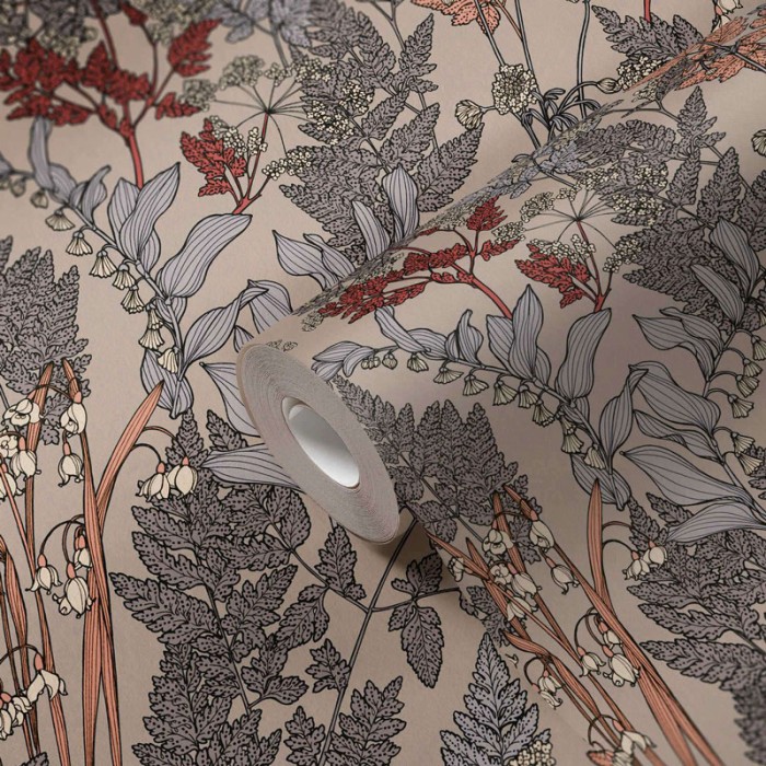 Architects Paper|Papier peint avec joli motif de feuilles et plantes sauvages|Floral