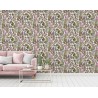 Architects Paper|Papel pintado floral alegre estilo escandinavo blanco, verde y rosa|Papel Pintado