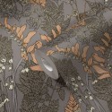 Architects Paper|Floral wallpaper in grey with a modern touch|Floral