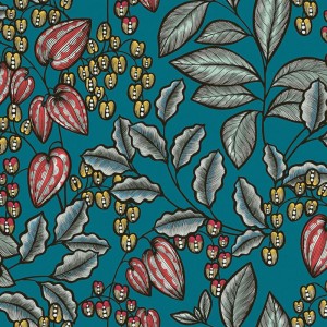 Architects Paper|Papier peint floral style nordique fond marron|Floral