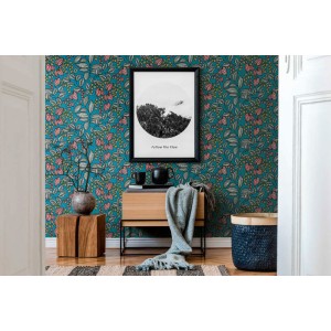 Architects Paper|Nordic style floral wallpaper with brown background|Floral 2