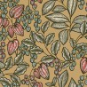 Architects Paper|Papier peint floral avec look rétro moderne sur fond jaune|Floral