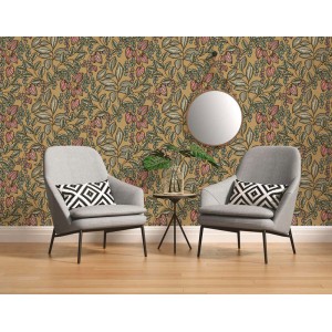 Architects Paper|Papier peint floral style nordique fond marron|Floral 2
