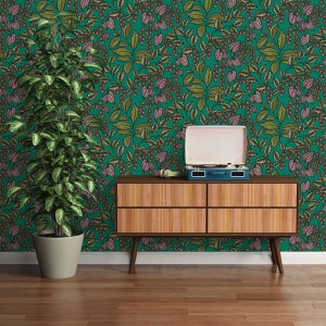 Casamance|Papier peint lin rose poudré|Papier Peint 2