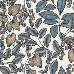 Architects Paper|Papel pintado floral estilo nórdico fondo marrón|Floral