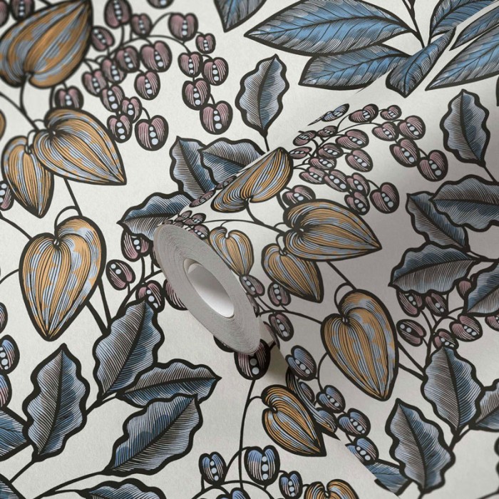 Architects Paper|Papel pintado floral moderno con un aire retro|Papel Pintado