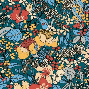 Papeldecor|Papier peint feuilles de palmier métallisé doré et gris|Floral