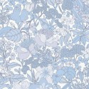 Architects Paper|Papier peint floral rétro bleu et blanc|Papier Peint