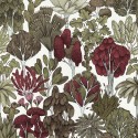 Architects Paper|Papier peint minimaliste palmiers et arbres vert et blanc|Floral