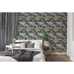 Rasch|Papier peint larges rayures brun chaud et naturel|Papier Peint 2