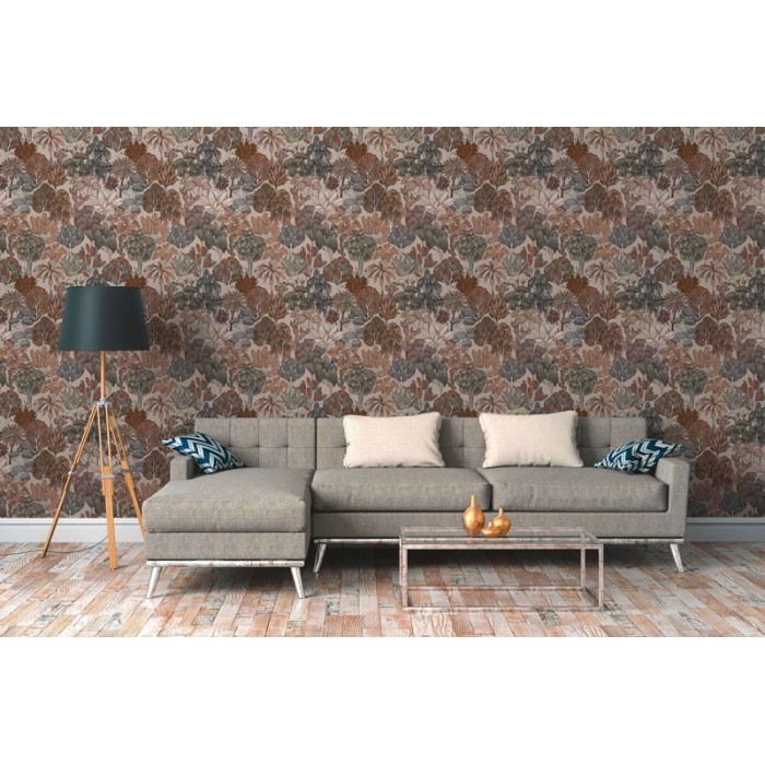 Architects Paper|Blumentapete mit gezeichneten Bäumen braun beige|Tapeten