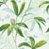 Architects Paper|Floral wallpaper with green watercolor leaves|Floral